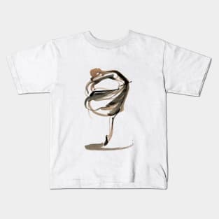 Ballerina Dance Drawing Kids T-Shirt